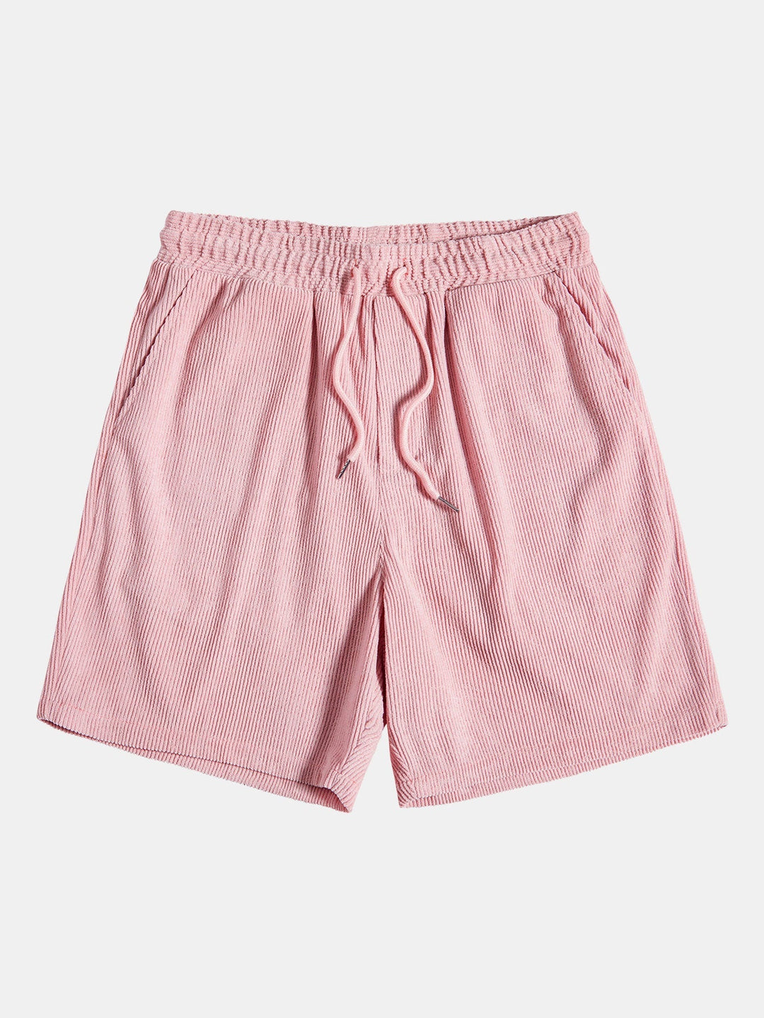Chemise à manches courtes en velours côtelé avec boutons et shorts