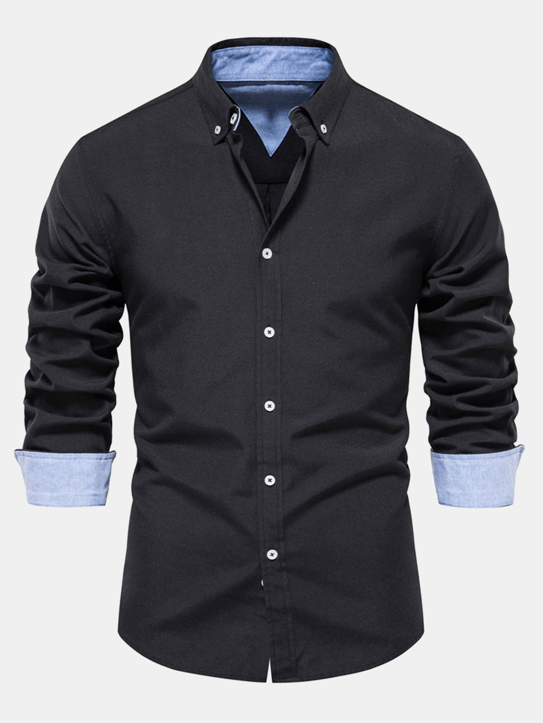 Chemise Oxford à manches longues avec boutons