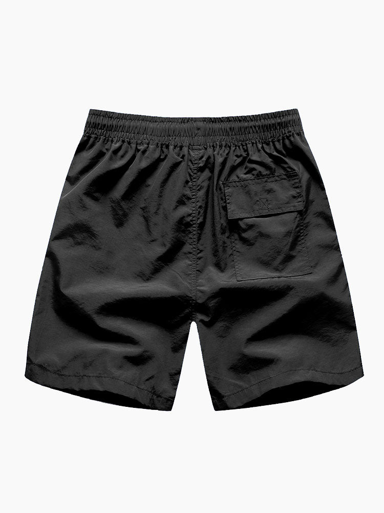 T-shirt Bouton Palmier Tortue Géométrie à imprimer & Shorts de Bain