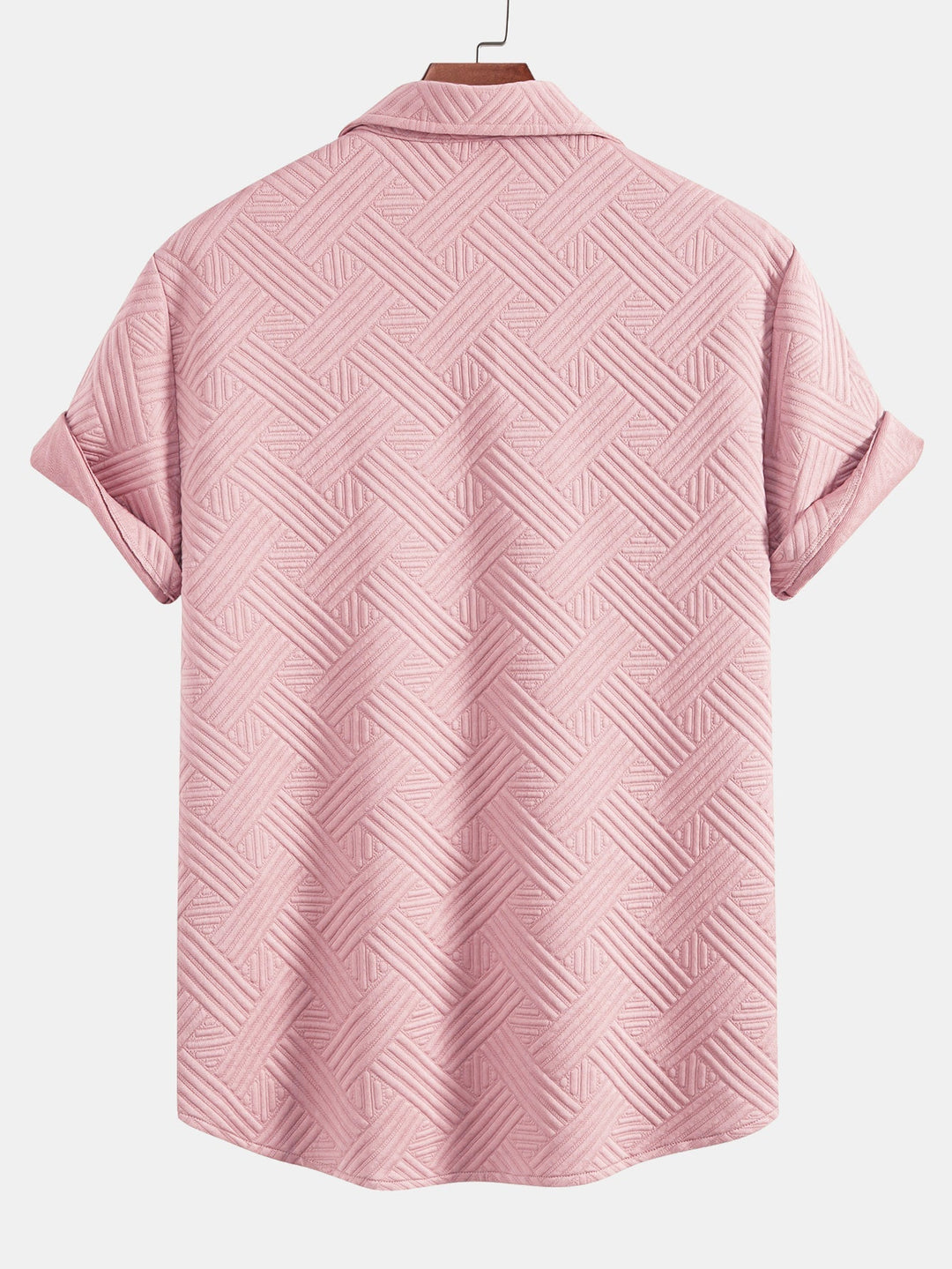 Chemise à boutons en jacquard rayé & Shorts à cordon de serrage