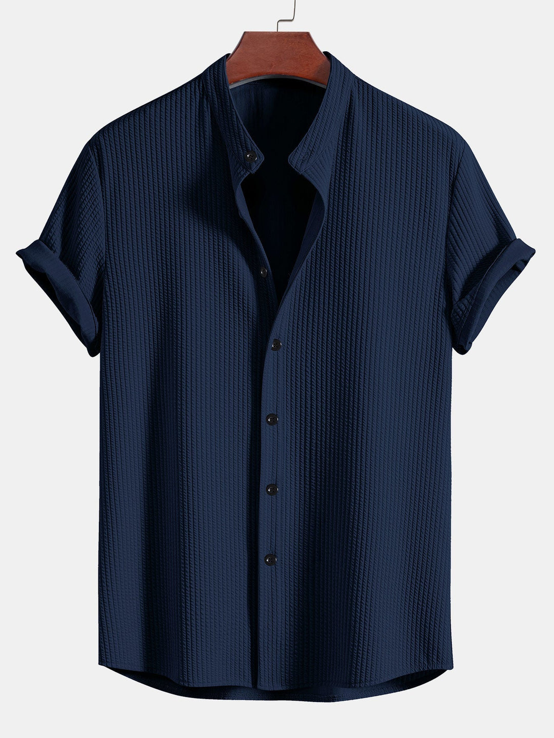 Chemise et short à collier à côte musculaire et short
