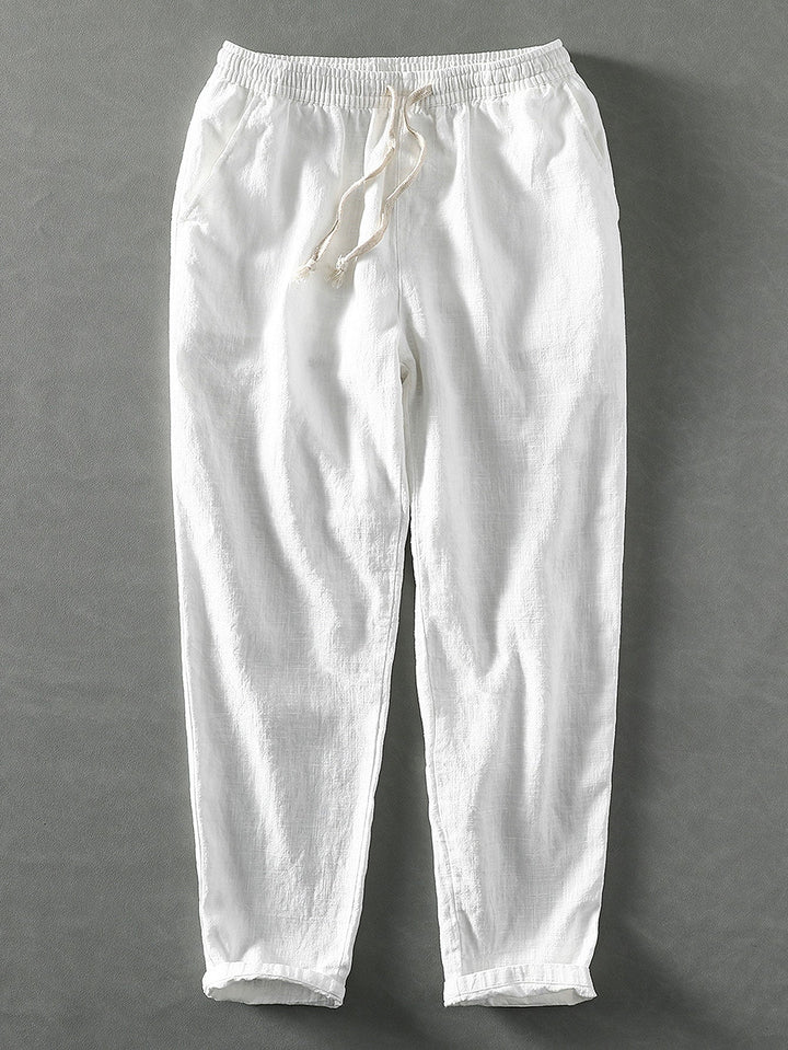 Pantalon recadré en coton