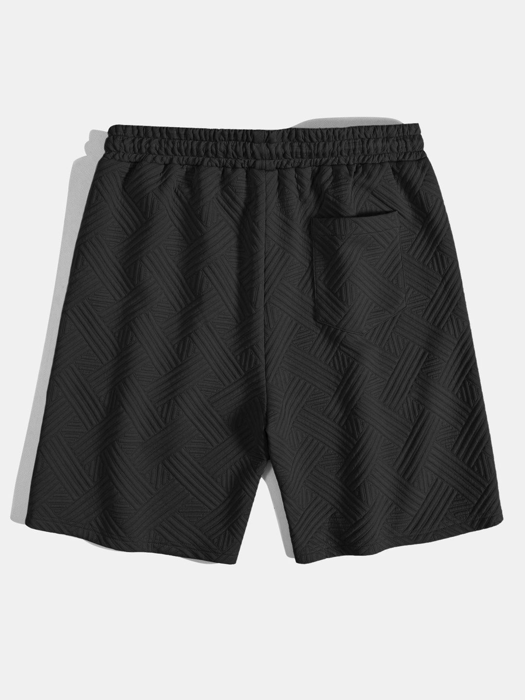Chemise à boutons en jacquard rayé & Shorts à cordon de serrage