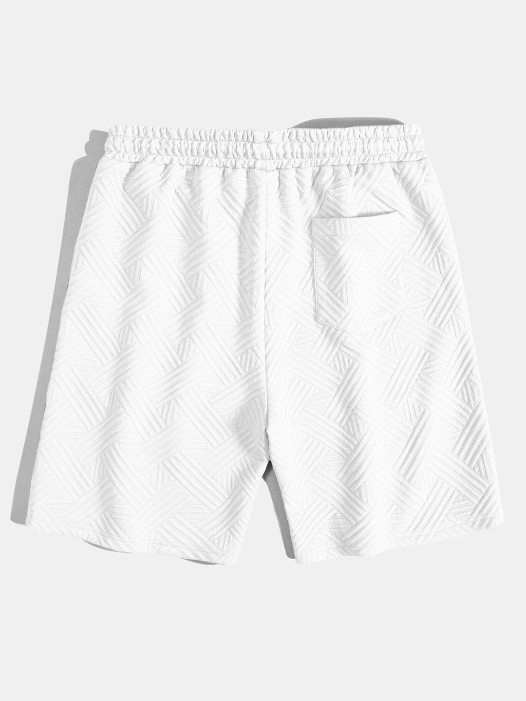Chemise à boutons en jacquard rayé & Shorts à cordon de serrage