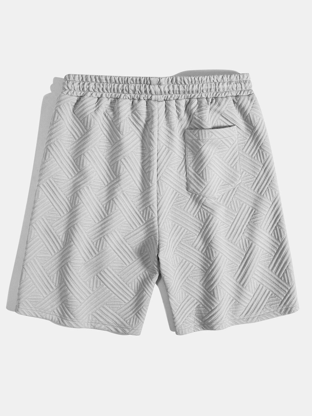 Chemise à boutons en jacquard rayé & Shorts à cordon de serrage