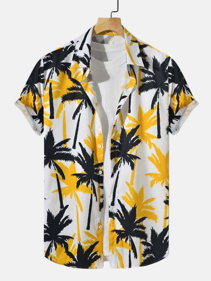 Chemises à Imprimé Palmier et Shorts de Bain
