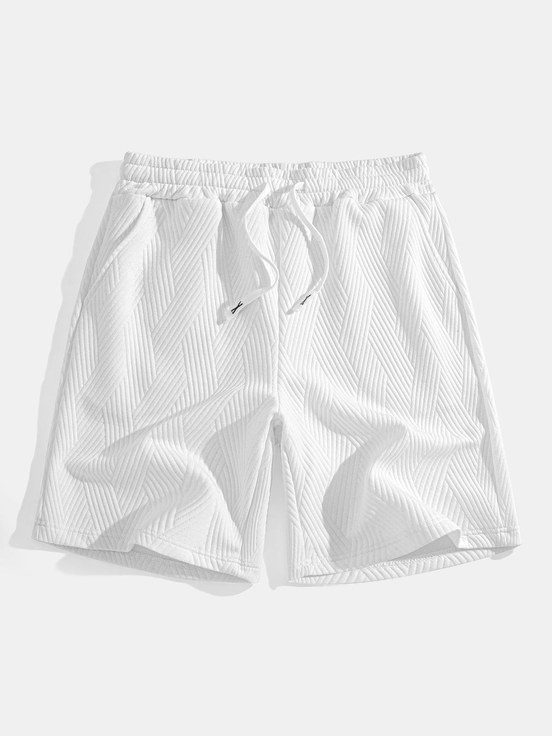 Sweat à capuche sans manches en jacquard rayé <tc>T-Shirt</tc> &amp; Shorts