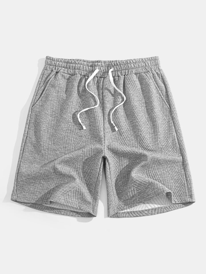 Sweat à capuche sans manches en jacquard rayé <tc>T-Shirt</tc> &amp; Shorts