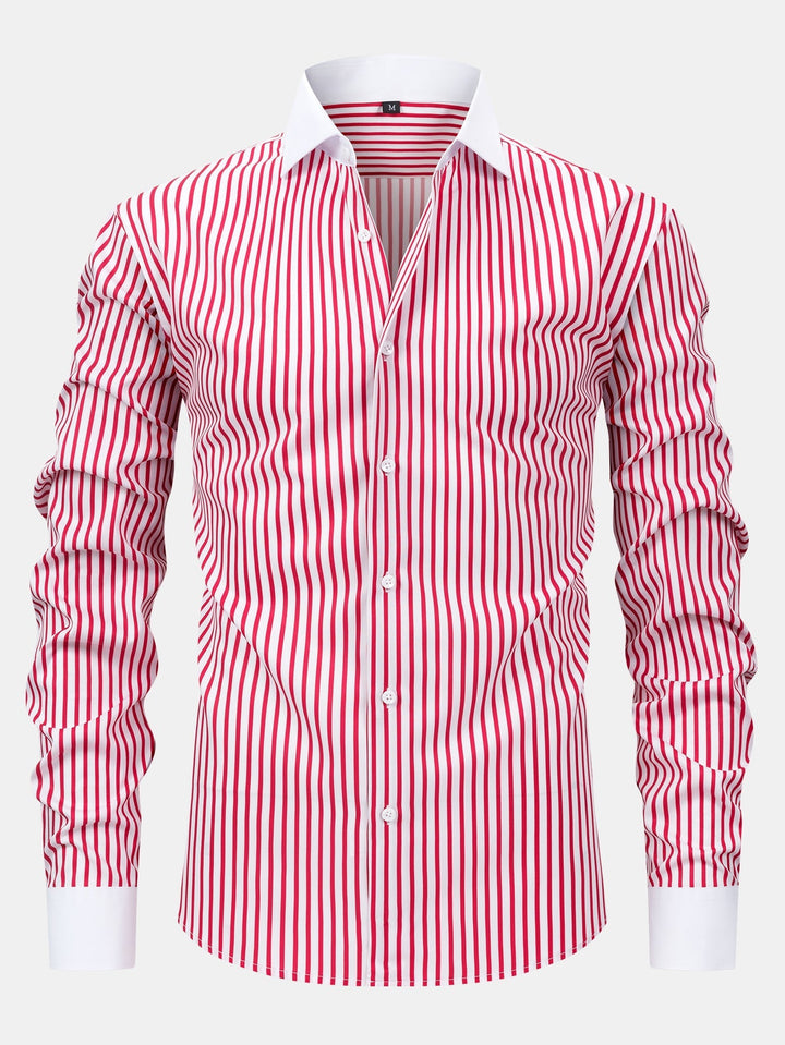 Chemise Winchester rayée infroissable & Pantalon fuselé slim fit