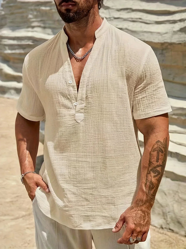 Savrani™ | Chemise d'été élégante à col haut