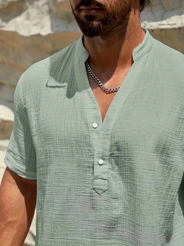 Savrani™ | Chemise d'été élégante à col haut