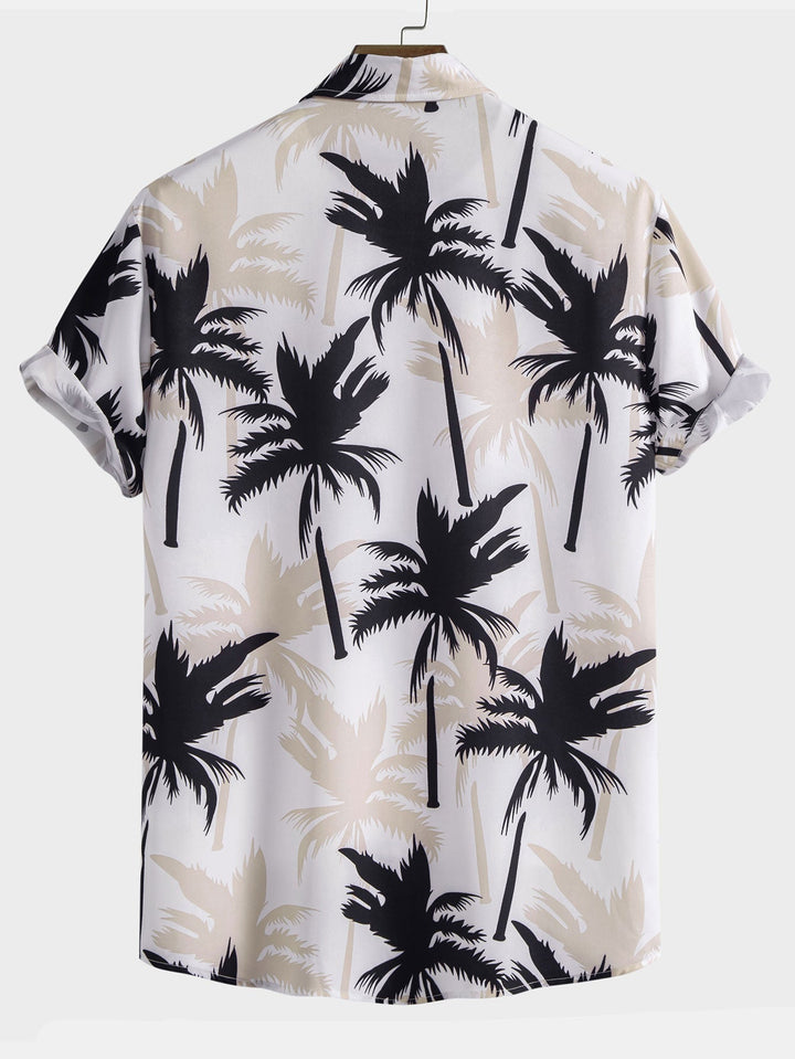 Chemises à Imprimé Palmier et Shorts de Bain