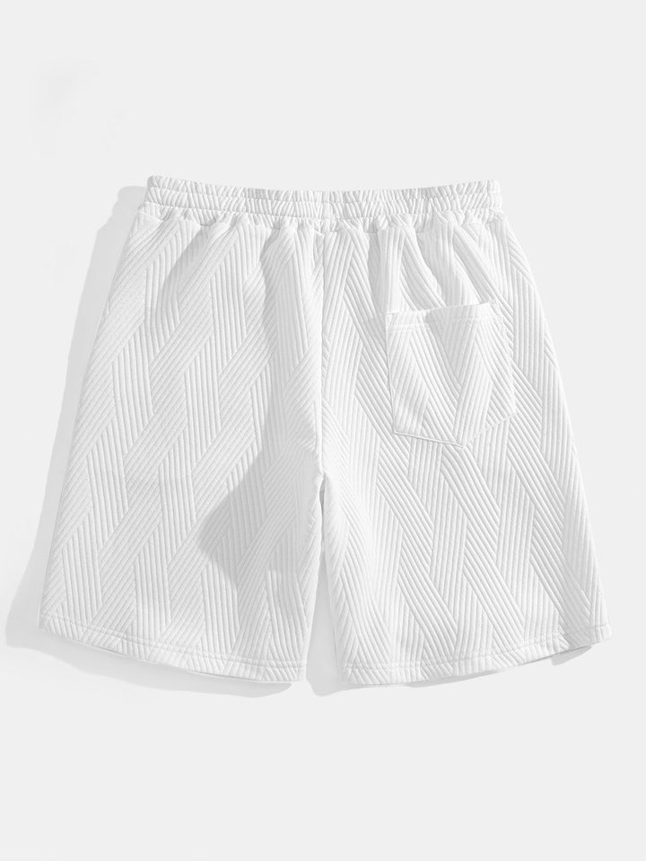 Sweat à capuche sans manches en jacquard rayé <tc>T-Shirt</tc> &amp; Shorts
