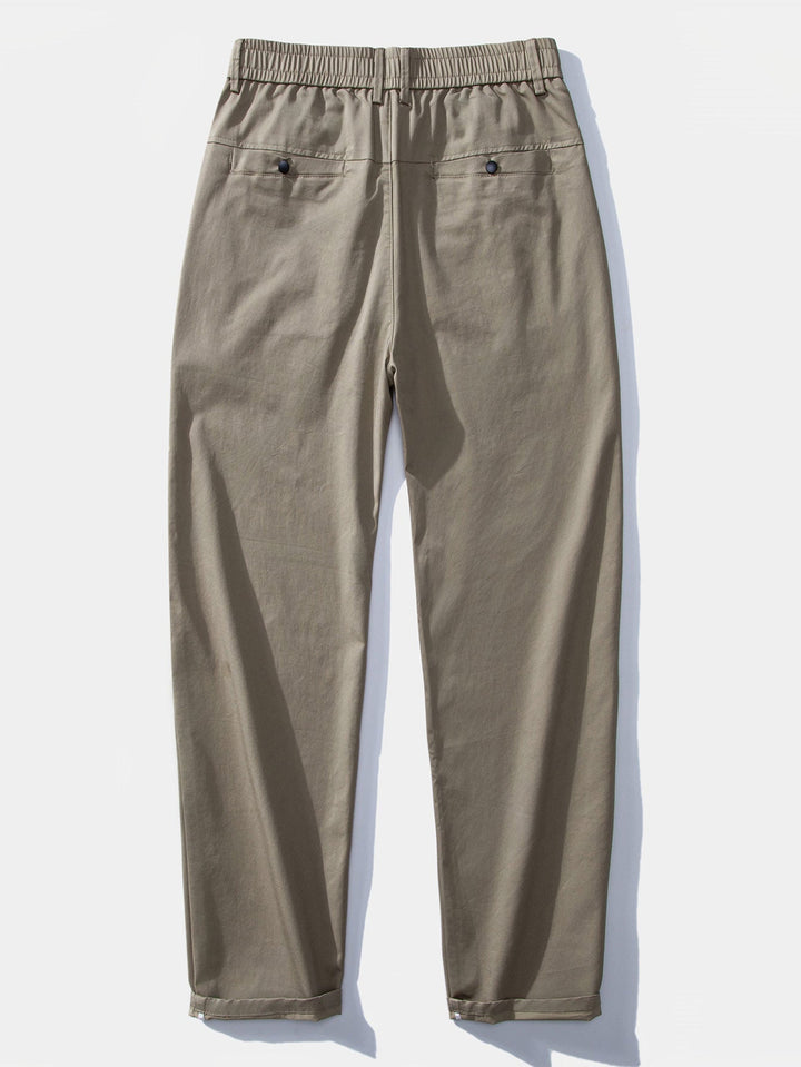 Pantalon droit à taille élastique