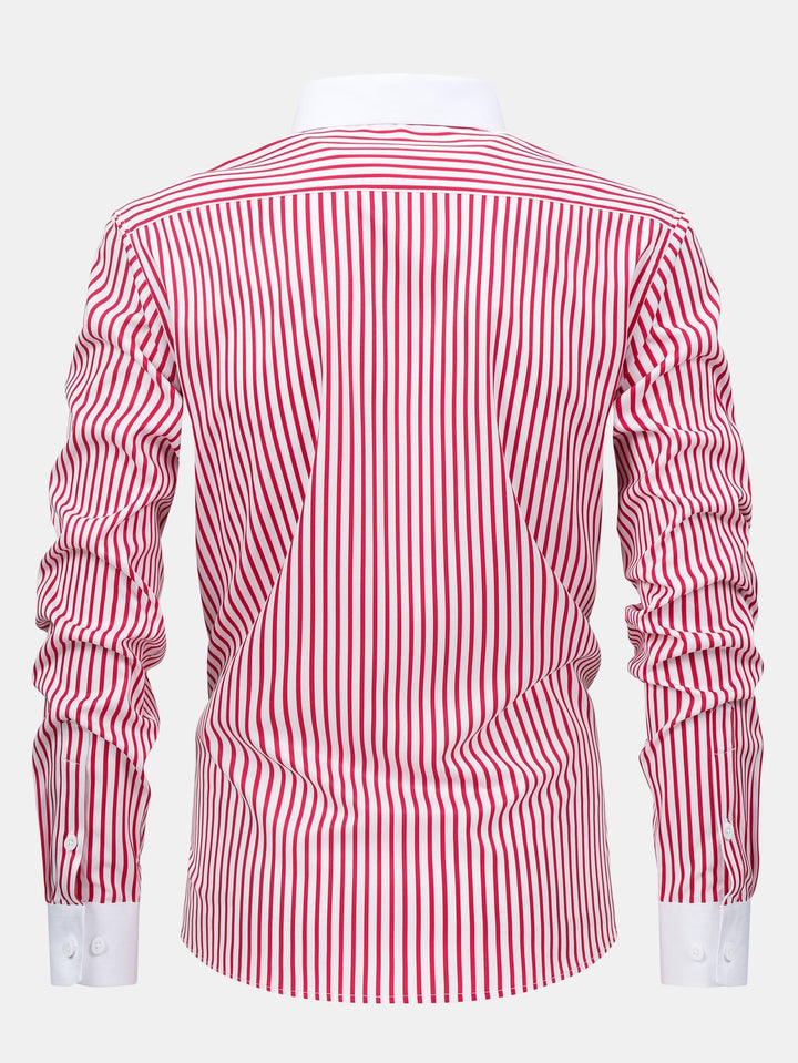Chemise Winchester rayée infroissable & Pantalon fuselé slim fit