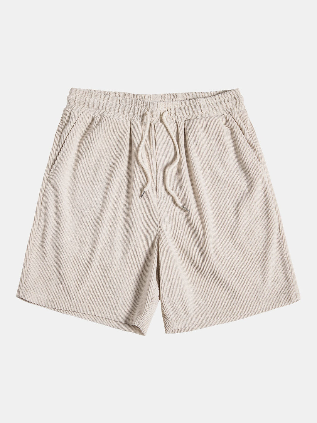 Chemise à manches courtes en velours côtelé avec boutons et shorts