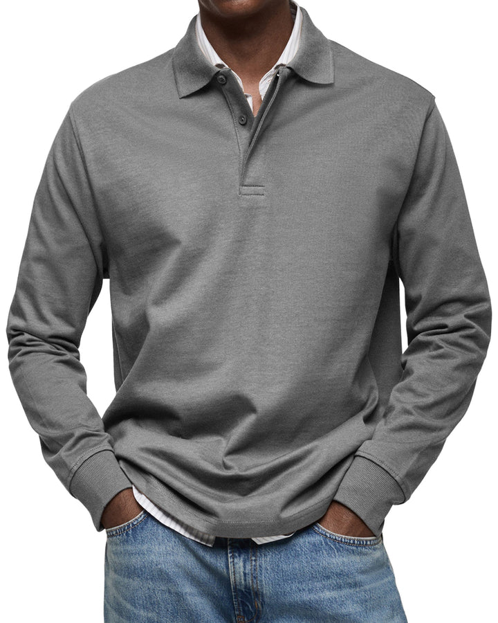 STEPHANE | POLO DE LUXE À MANCHES LONGUES