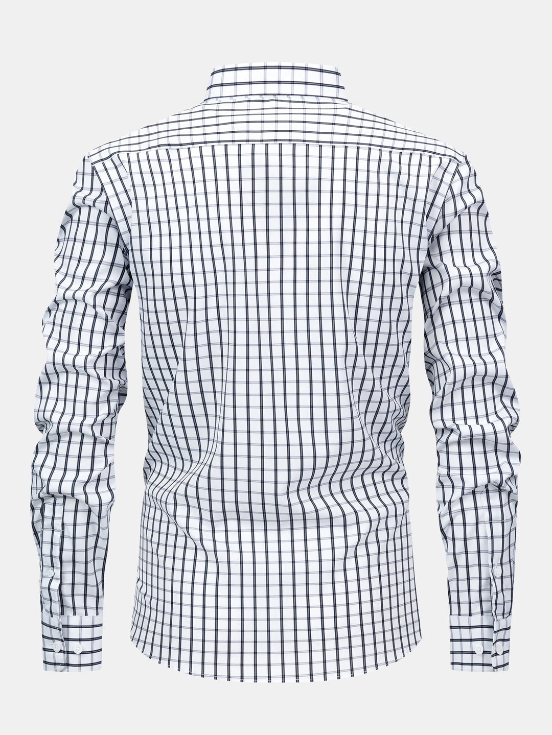 Chemise à carreaux à manches longues avec boutons