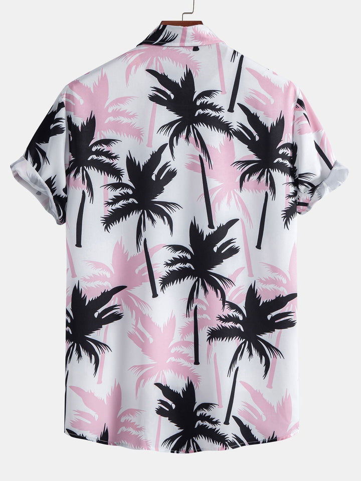 Chemises à Imprimé Palmier et Shorts de Bain