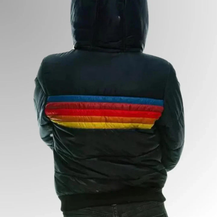 Camille Bruxelles™ | Veste Matelassée Rayée Rétro