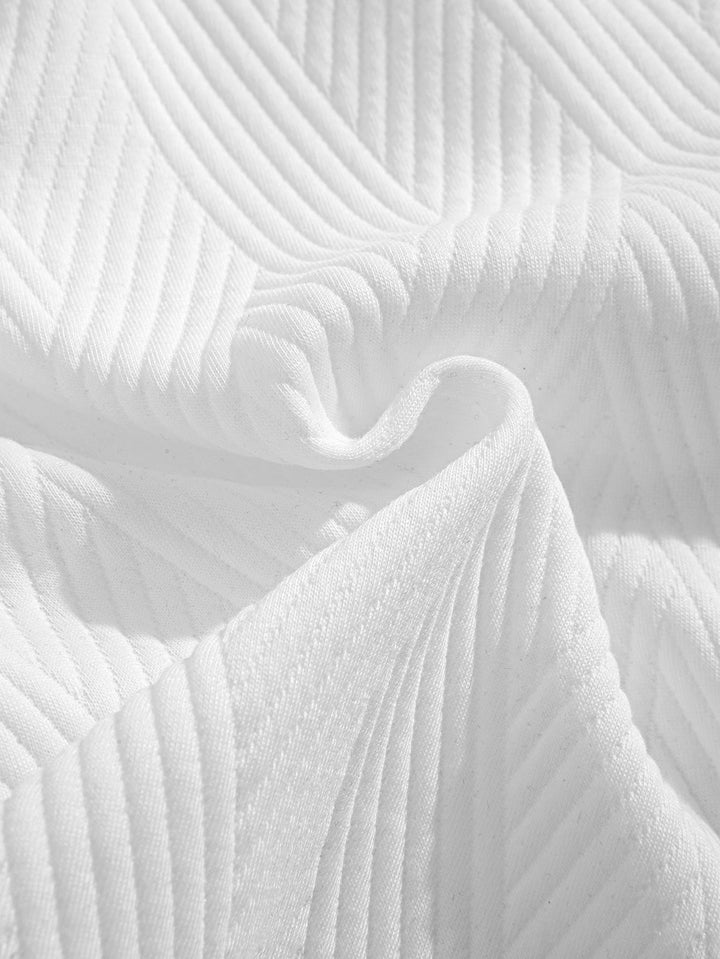 Sweat à capuche sans manches en jacquard rayé <tc>T-Shirt</tc> &amp; Shorts