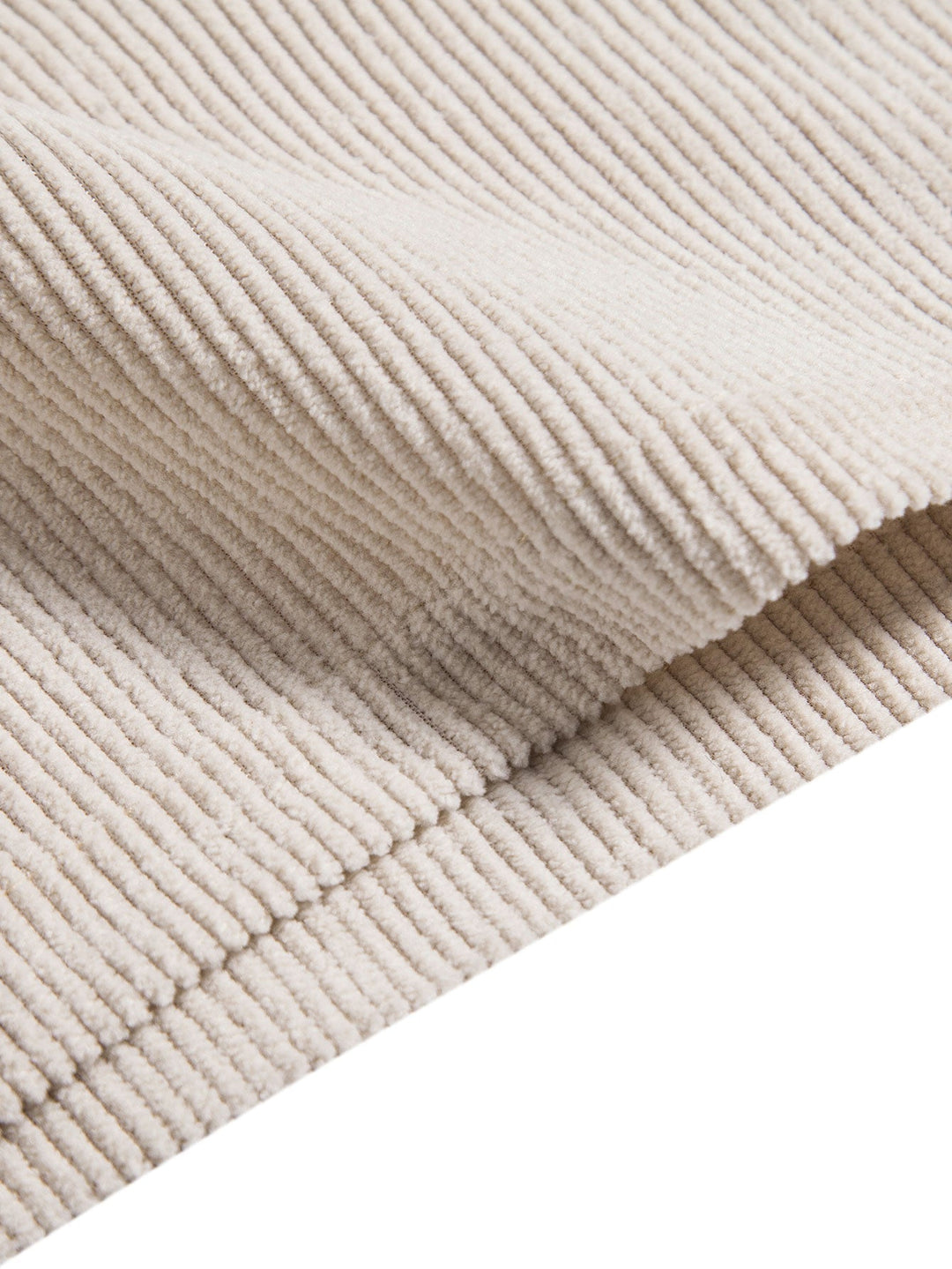 Chemise à manches courtes en velours côtelé avec boutons et shorts