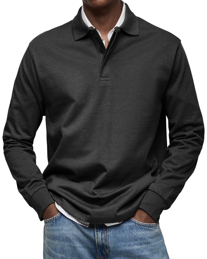 STEPHANE | POLO DE LUXE À MANCHES LONGUES