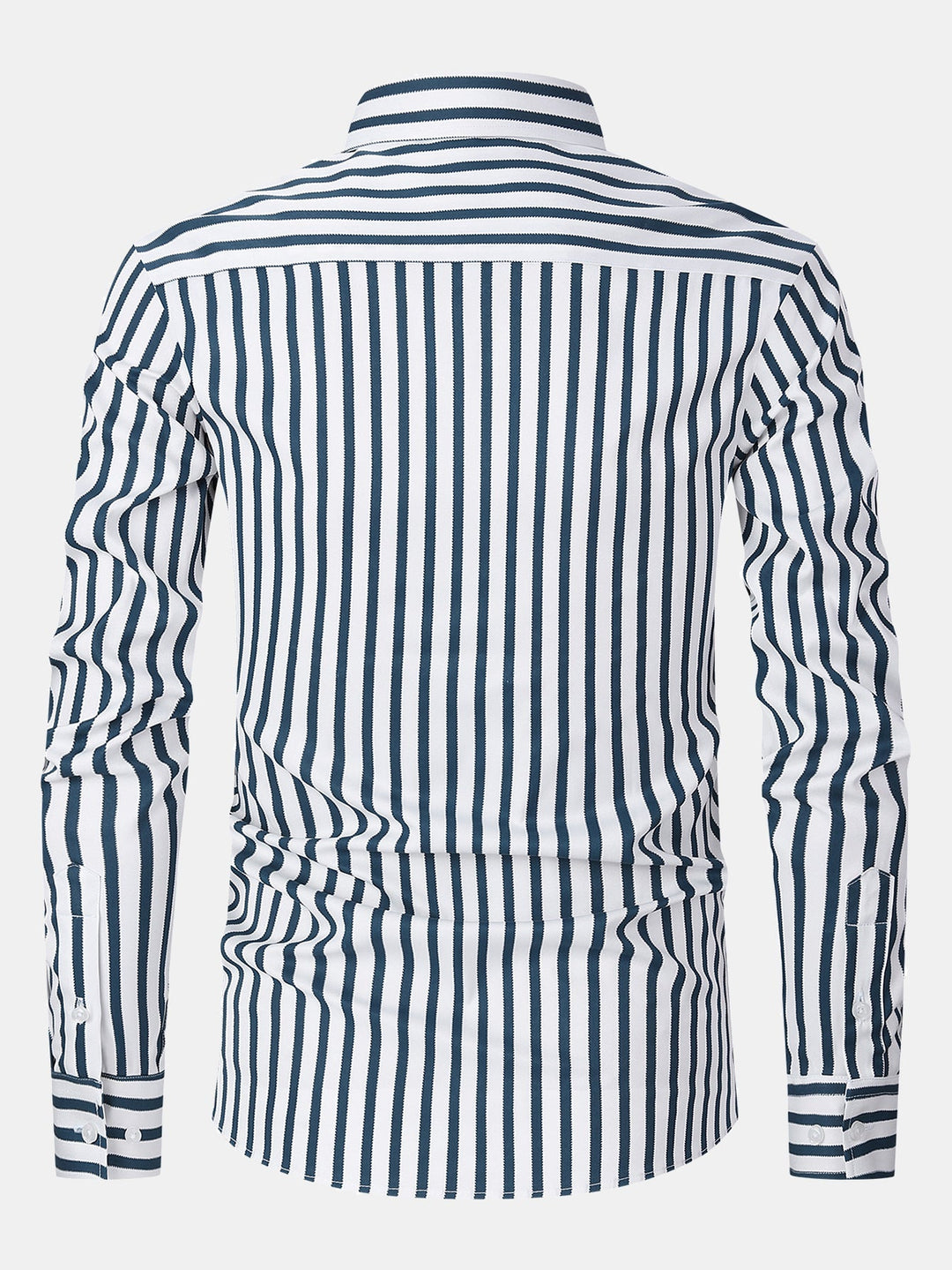 Chemise à rayures à manches longues avec boutons