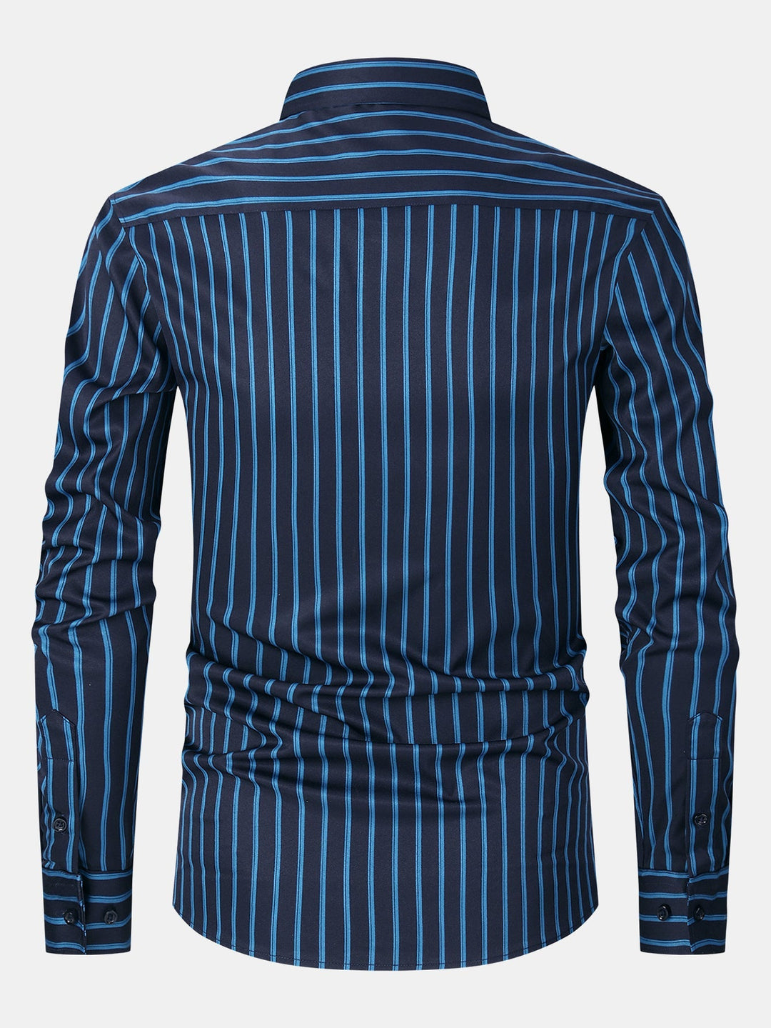 Chemise à rayures à manches longues avec boutons