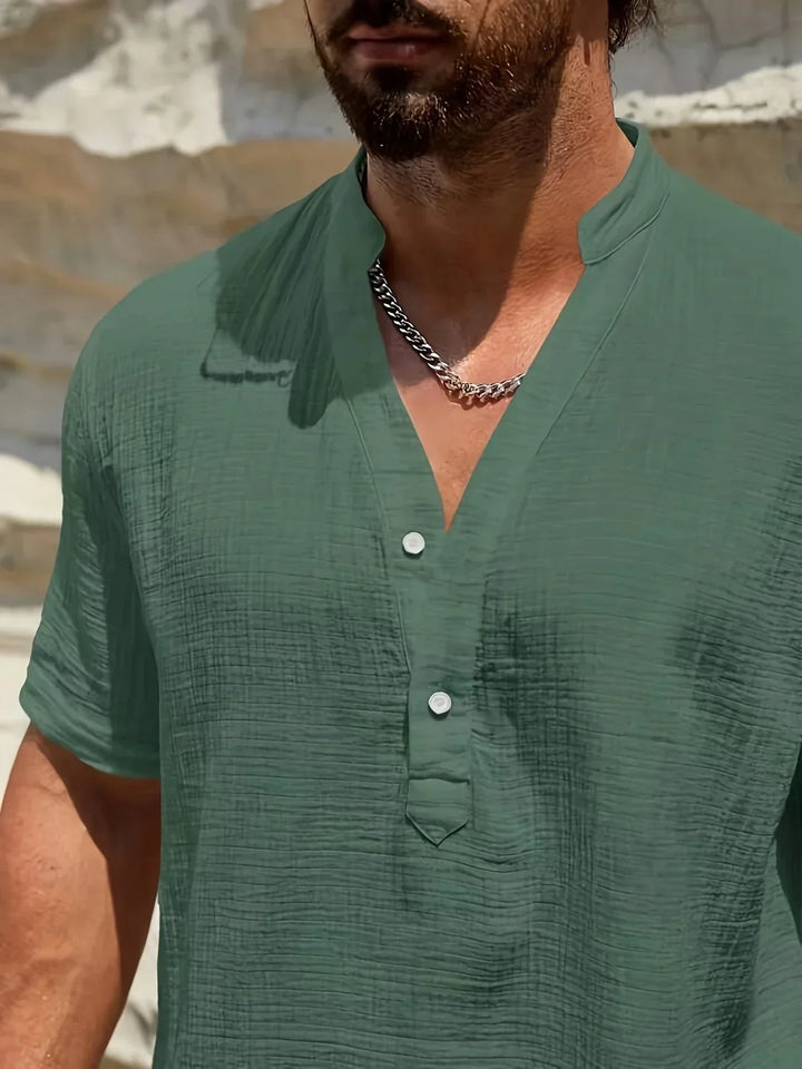 Savrani™ | Chemise d'été élégante à col haut
