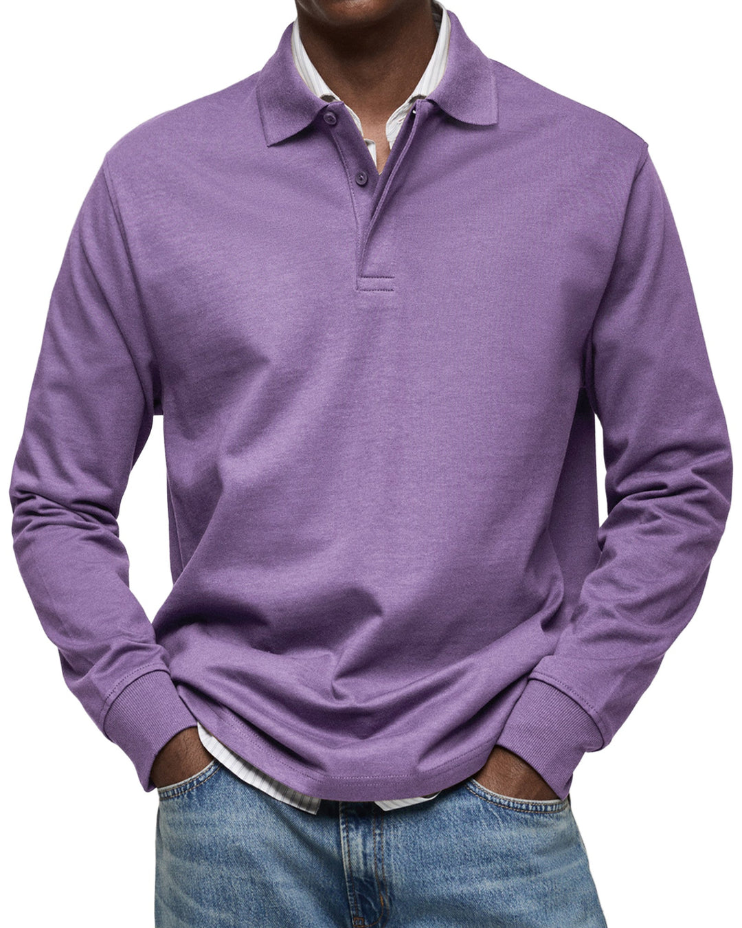 STEPHANE | POLO DE LUXE À MANCHES LONGUES