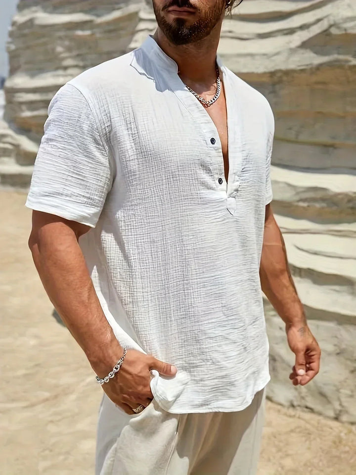 Savrani™ | Chemise d'été élégante à col haut