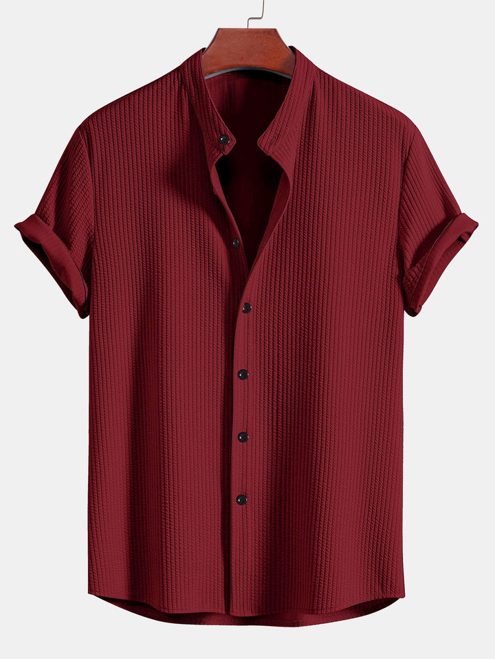 Chemise et short à collier à côte musculaire et short