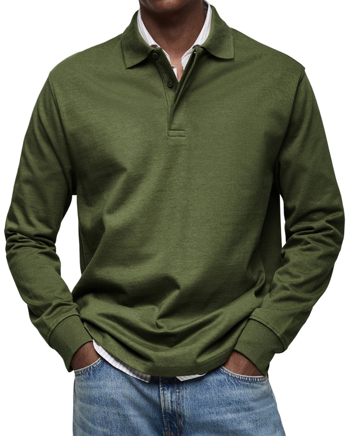 STEPHANE | POLO DE LUXE À MANCHES LONGUES