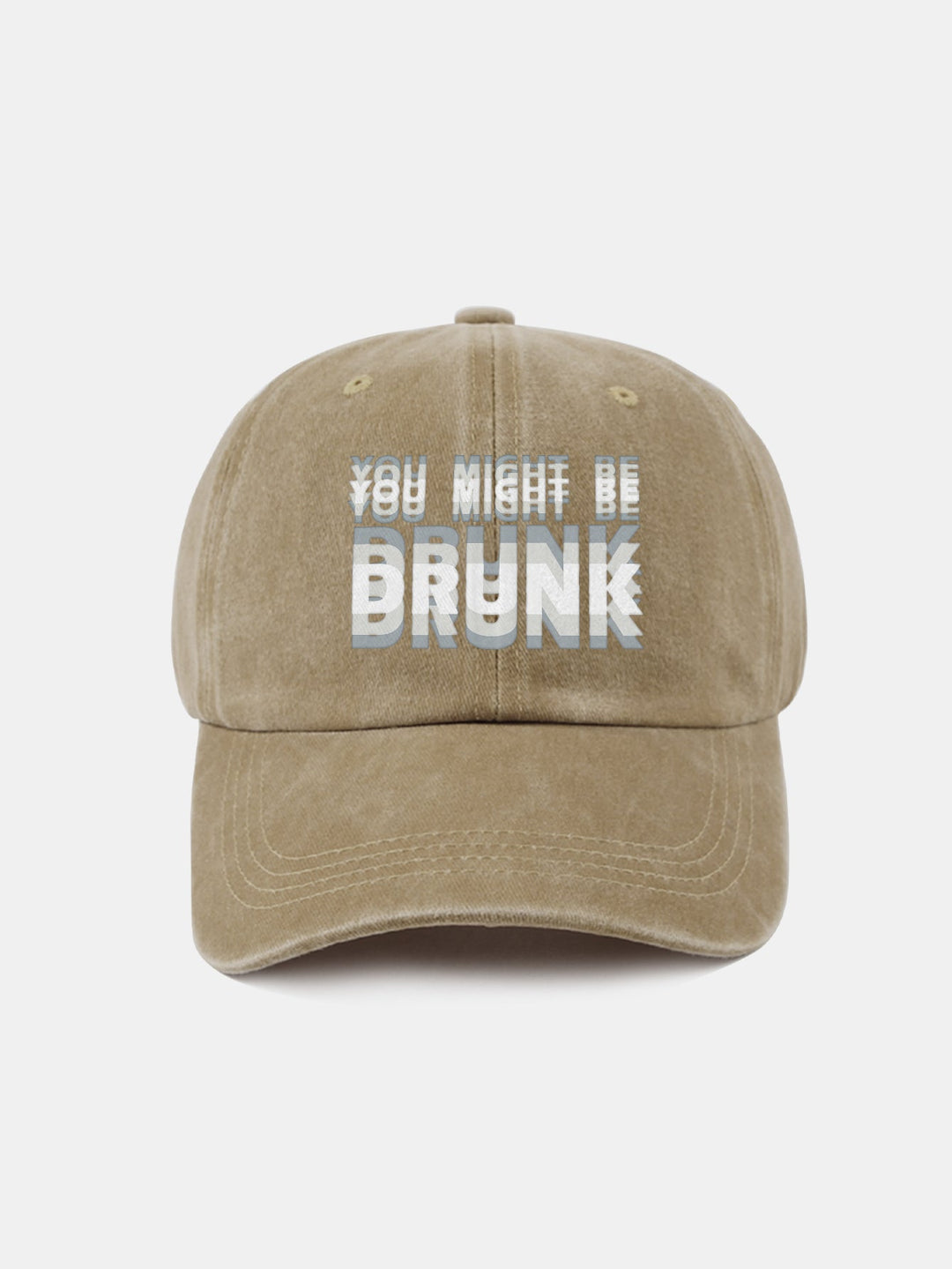 Casquette de baseball lavée "You Might Be Drunk"