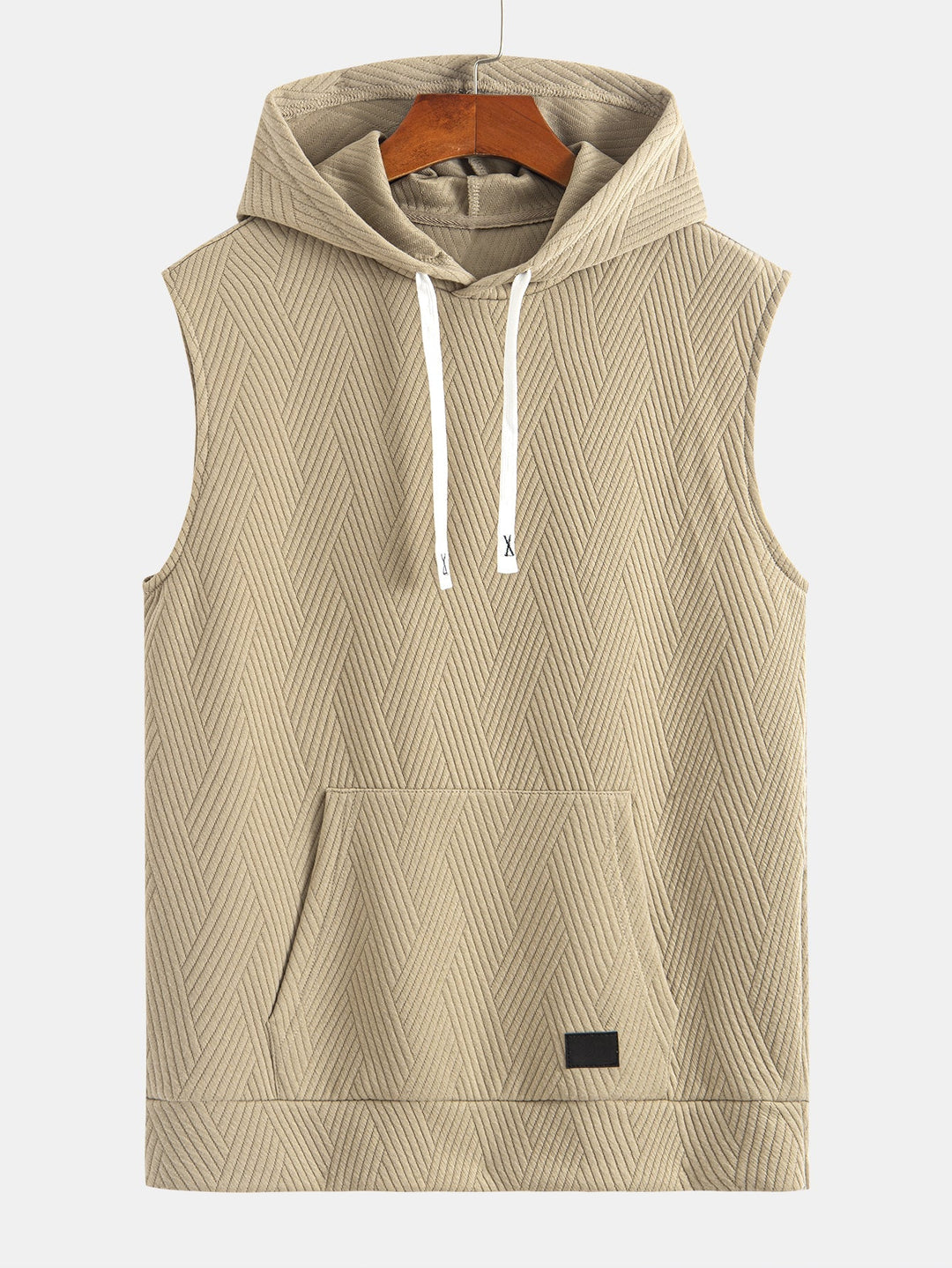Sweat à capuche sans manches en jacquard rayé <tc>T-Shirt</tc> &amp; Shorts