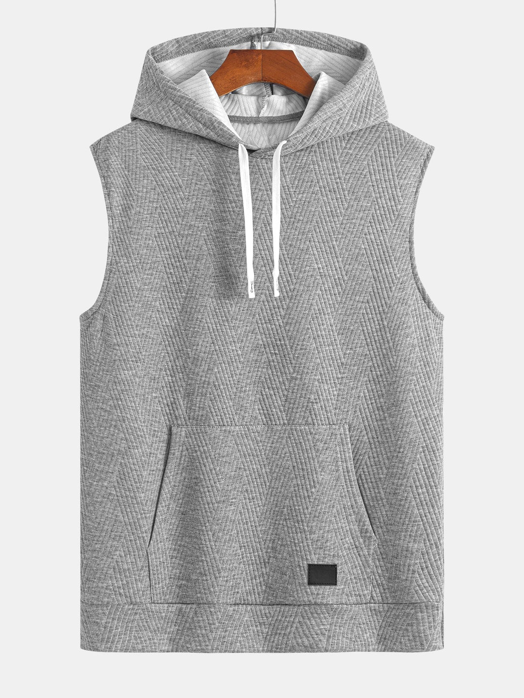 Sweat à capuche sans manches en jacquard rayé <tc>T-Shirt</tc> &amp; Shorts