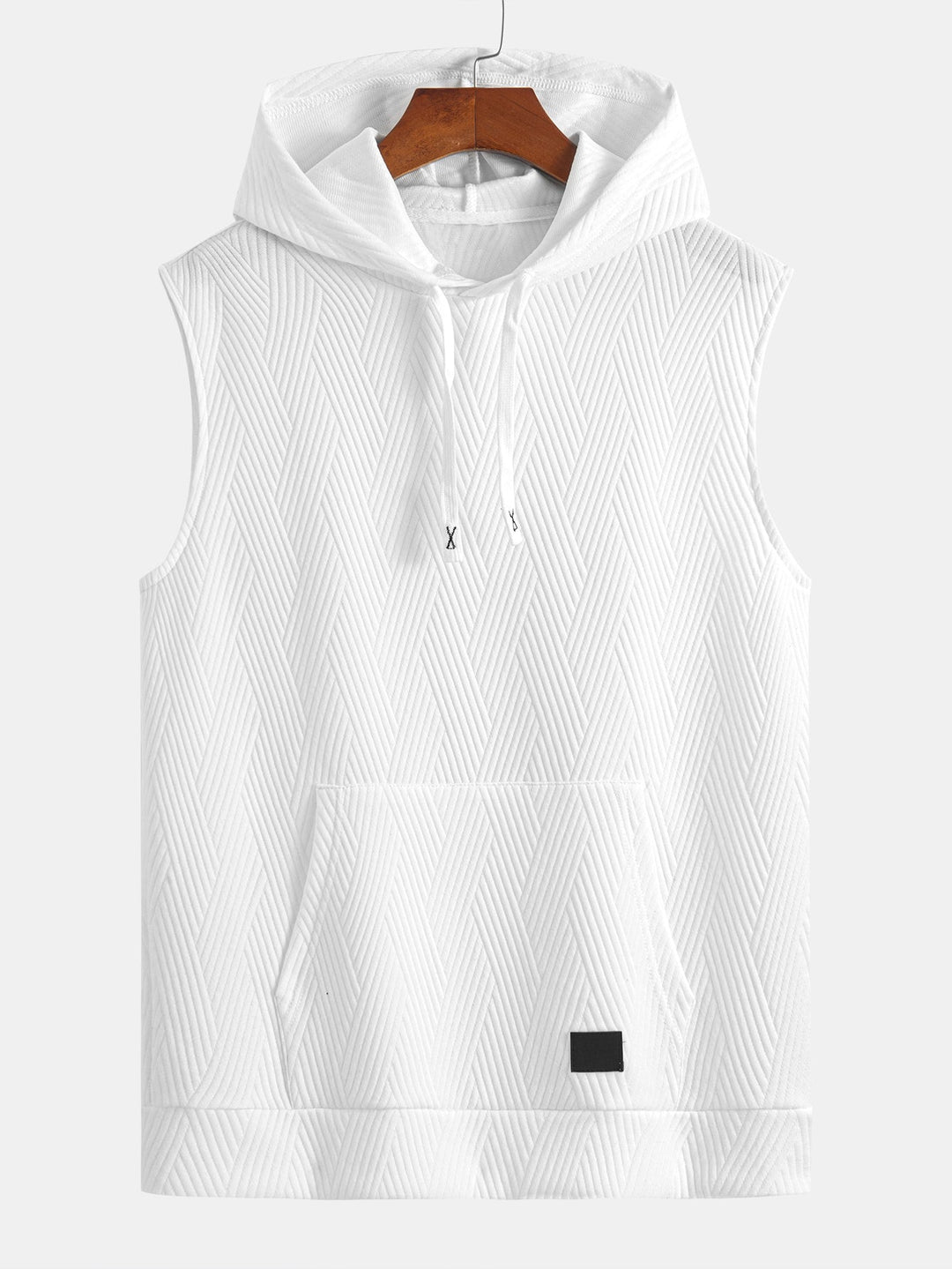 Sweat à capuche sans manches en jacquard rayé <tc>T-Shirt</tc> &amp; Shorts