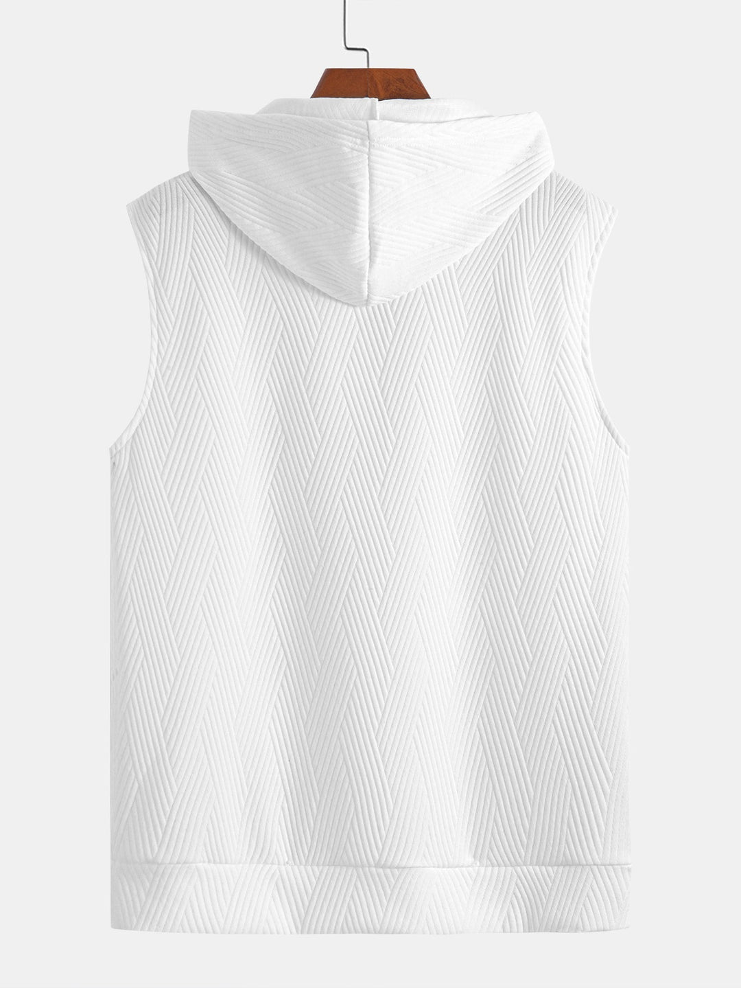 Sweat à capuche sans manches en jacquard rayé <tc>T-Shirt</tc> &amp; Shorts