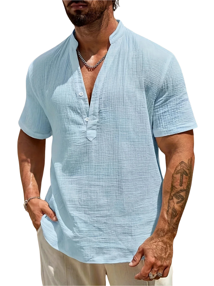 Savrani™ | Chemise d'été élégante à col haut