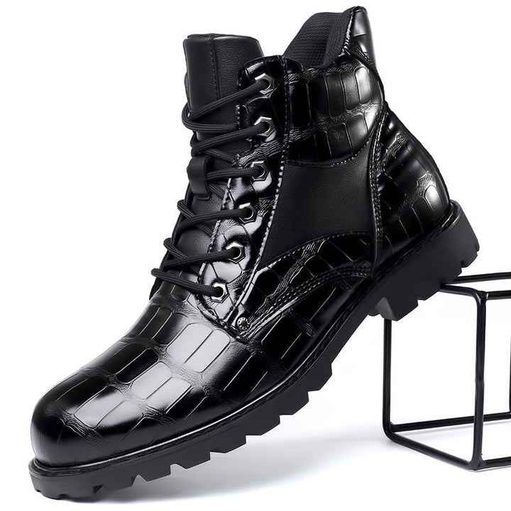 Rendell™ | Bottes en cuir crocodile