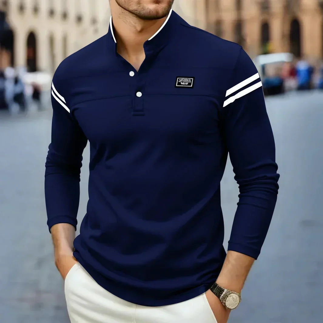 HENRI | T-SHIRT À MANCHES LONGUES MODERNE POUR HOMME