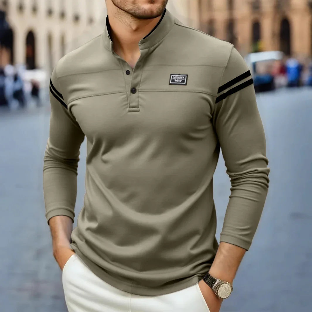 HENRI | T-SHIRT À MANCHES LONGUES MODERNE POUR HOMME