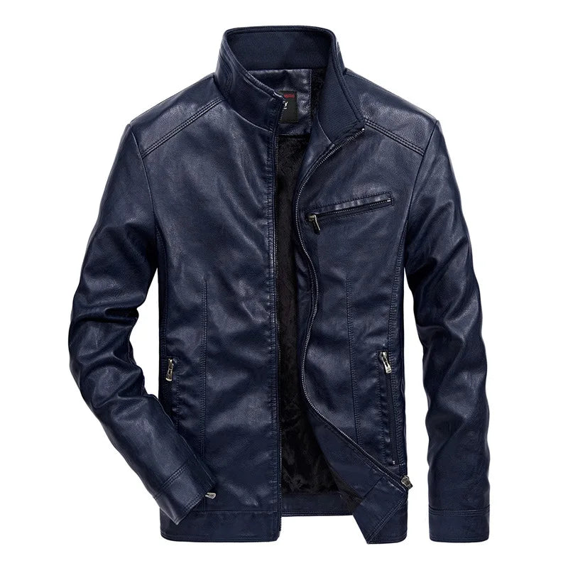 Veste en Cuir Décontractée