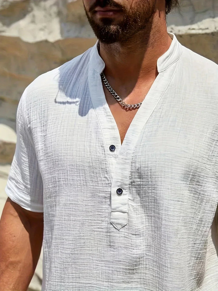 Savrani™ | Chemise d'été élégante à col haut