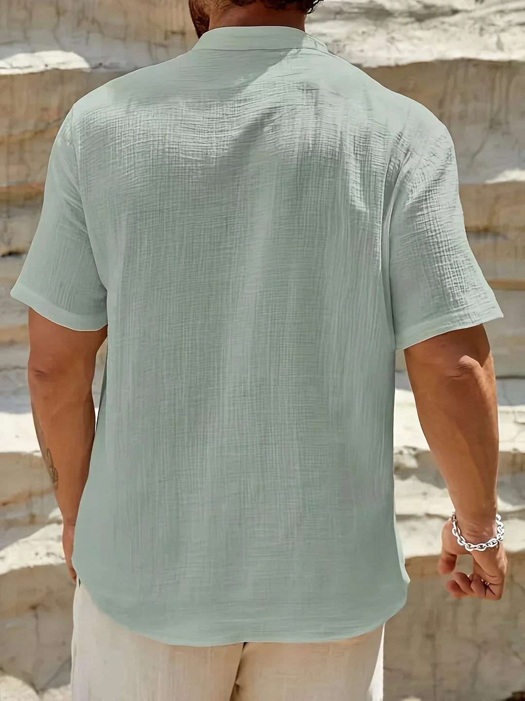 Savrani™ | Chemise d'été élégante à col haut