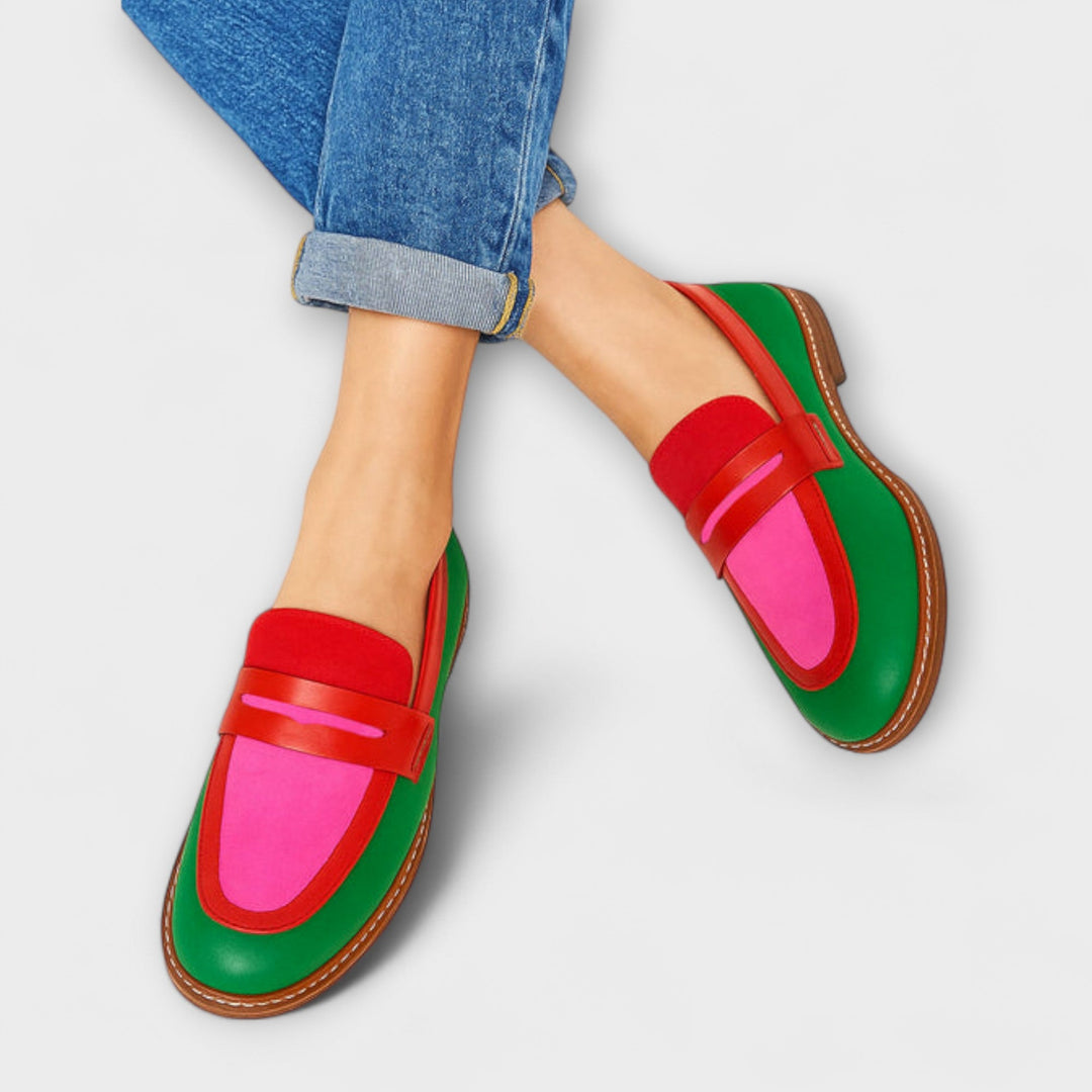 Nyla – Mocassins de Couleur en Style Décontracté