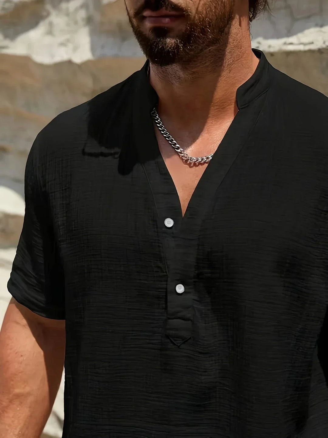 Savrani™ | Chemise d'été élégante à col haut