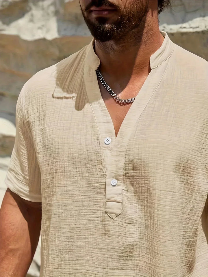 Savrani™ | Chemise d'été élégante à col haut