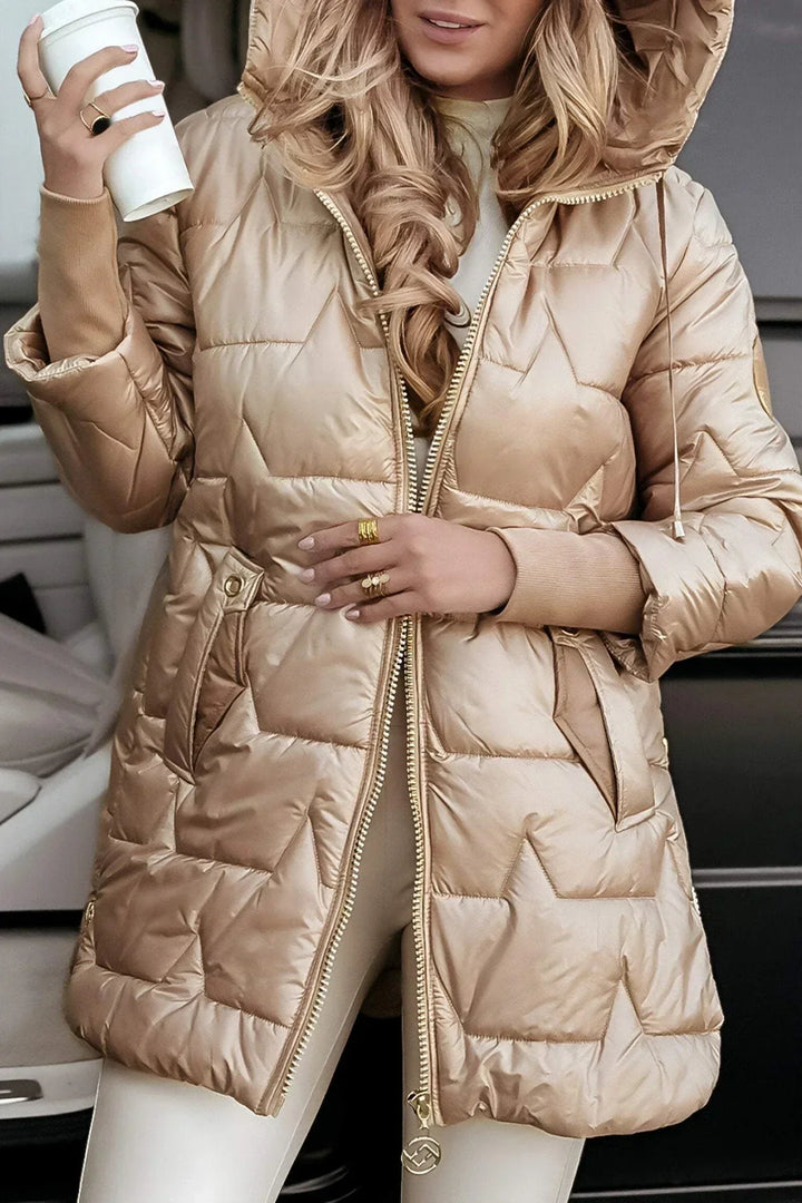 ASTRID – Veste d’hiver élégante avec capuche et doublure